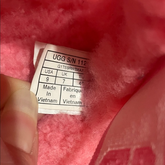 UGG Oh Fluffita Platform Sandal size 9 Pink Rose Shearling - Picture 4 of 6